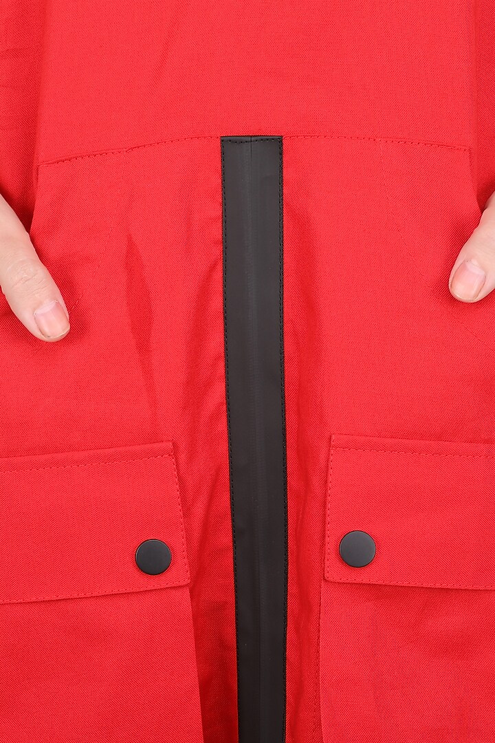 Scarlet Red & Black Hoodie Summer Dress by I Am Trouble By KC at Pernia's Pop Up Shop