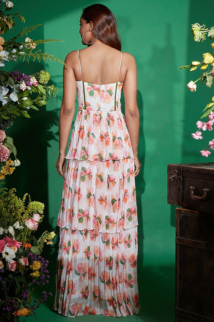 Multi-Colored Chiffon Floral Printed Vacation Dress by I am on vacation at Pernia's Pop Up Shop