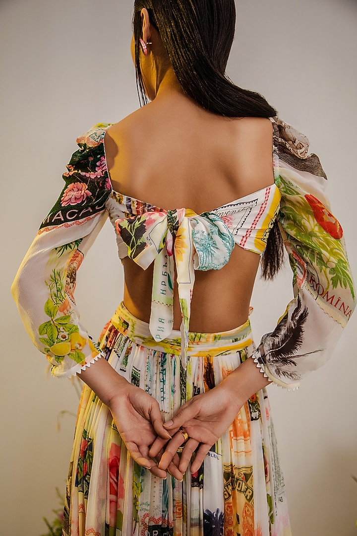 Multi-Colored Viscose Gathered Skirt Set by THE IASO at Pernia's Pop Up Shop