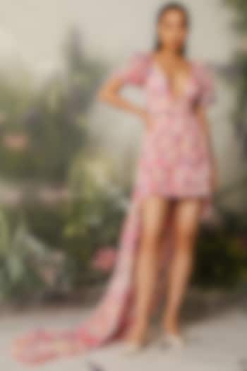 Multi-Colored Viscose Printed Trail Vacation Dress by THE IASO at Pernia's Pop Up Shop