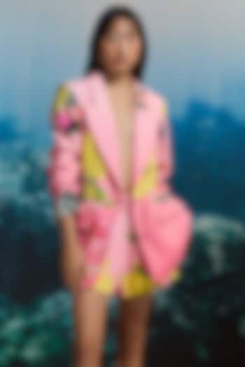 Bubblegum Pink Italian Cotton Satin Shorts by THE IASO at Pernia's Pop Up Shop