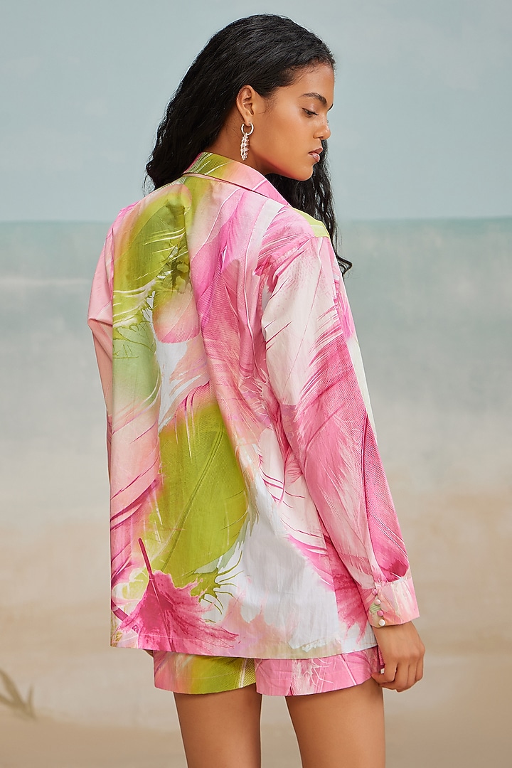 Multi-Colored Cotton Poplin Printed Bandeau by THE IASO at Pernia's Pop Up Shop
