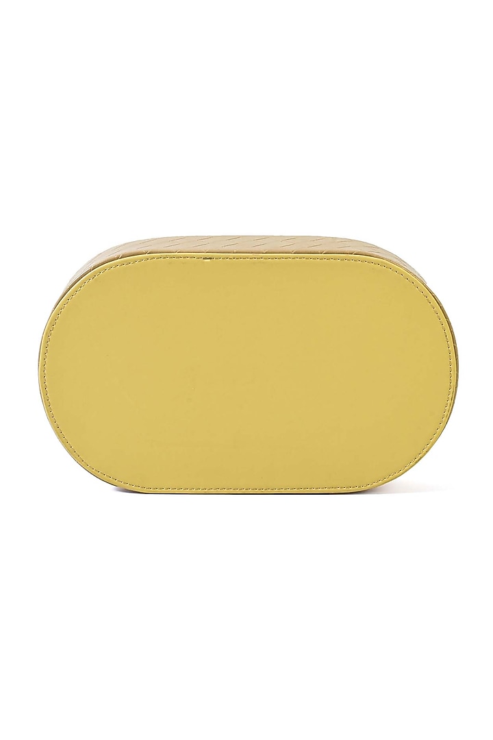 Ivory Leatherette & Wood Textured Towel Tray by ICHKAN at Pernia's Pop Up Shop