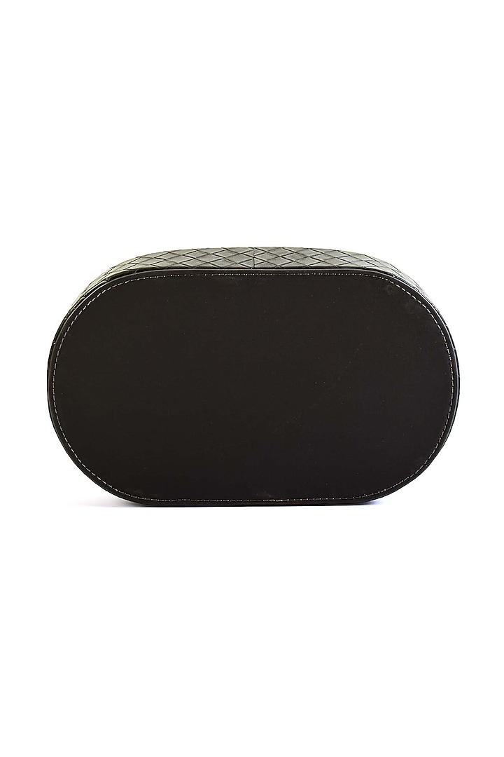 Grey Leatherette & Wood Textured Towel Tray by ICHKAN at Pernia's Pop Up Shop