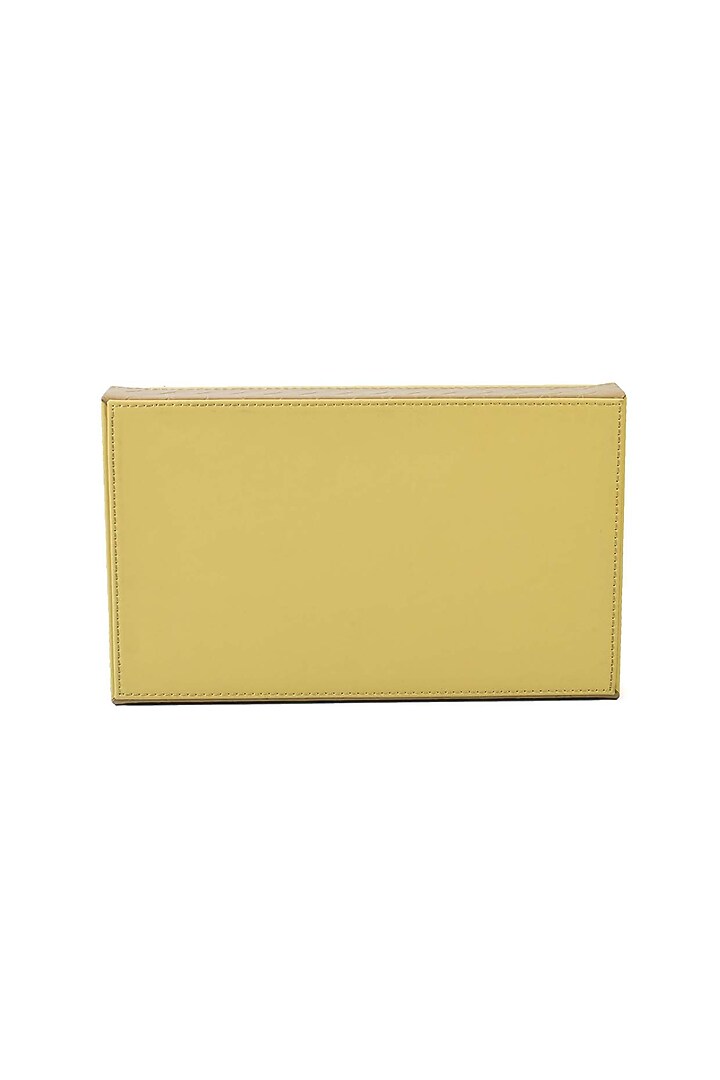 Ivory Leatherette & Wood Towel Tray by ICHKAN at Pernia's Pop Up Shop