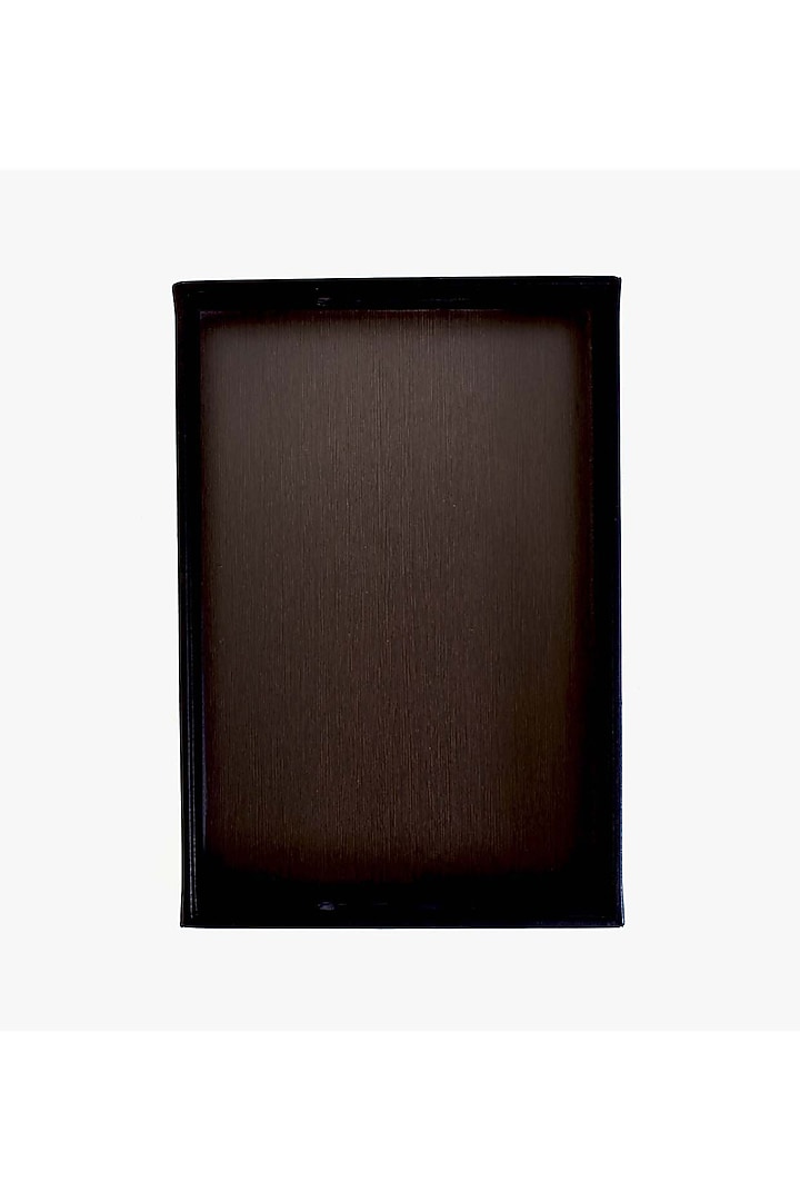 Black Leatherette Tray by ICHKAN at Pernia's Pop Up Shop