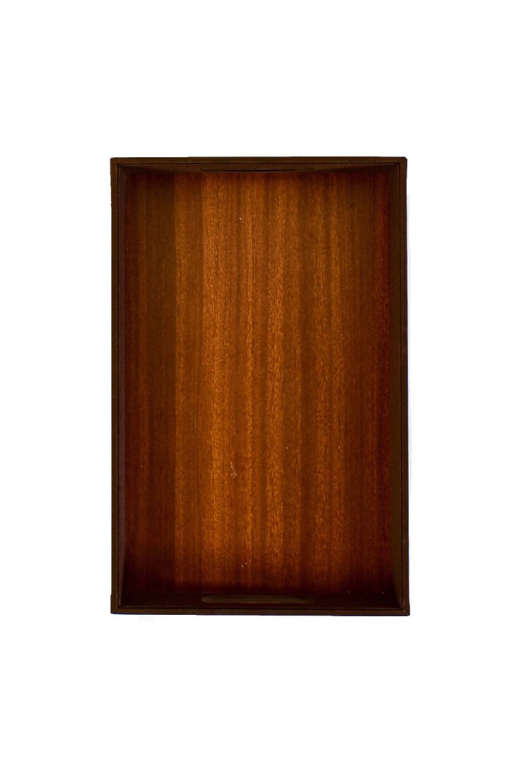 Brown Leatherette Tray by ICHKAN at Pernia's Pop Up Shop