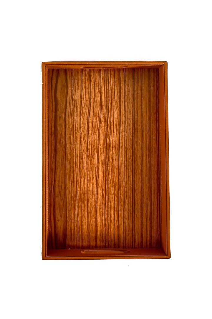 Tan Leatherette Tray by ICHKAN at Pernia's Pop Up Shop