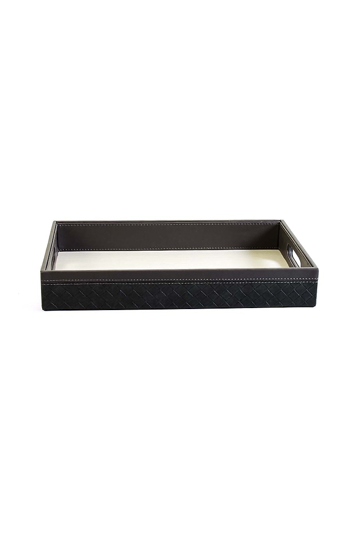 Grey Leatherette Tray by ICHKAN at Pernia's Pop Up Shop