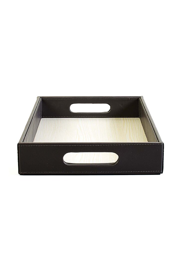 Grey Leatherette Tray by ICHKAN at Pernia's Pop Up Shop