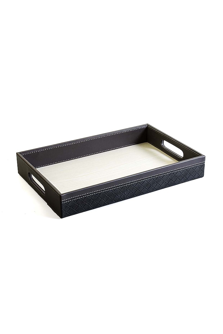 Grey Leatherette Tray by ICHKAN at Pernia's Pop Up Shop