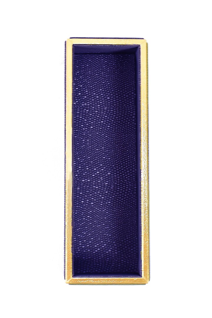 Blue Leatherette Cutlery Tray by ICHKAN at Pernia's Pop Up Shop
