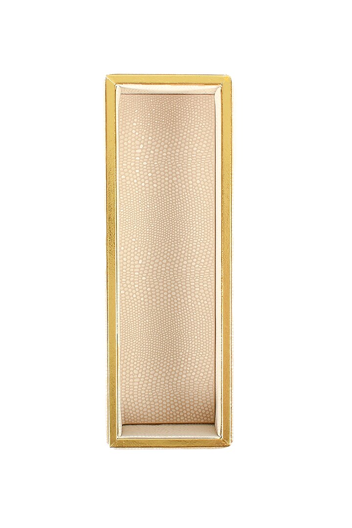 Ivory Leatherette Cutlery Tray by ICHKAN at Pernia's Pop Up Shop