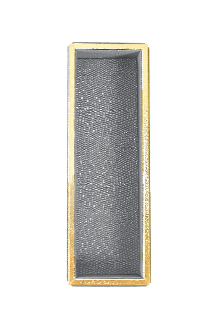 Grey Leatherette Cutlery Tray by ICHKAN at Pernia's Pop Up Shop