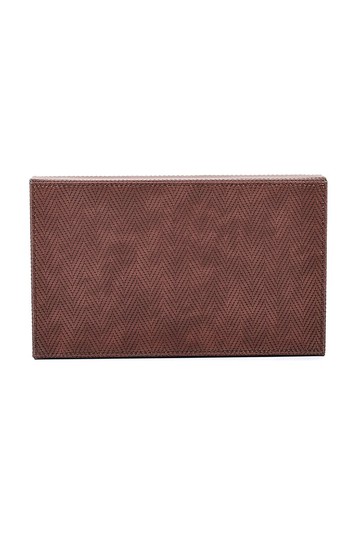 Brown Leather Towel Tray by ICHKAN at Pernia's Pop Up Shop