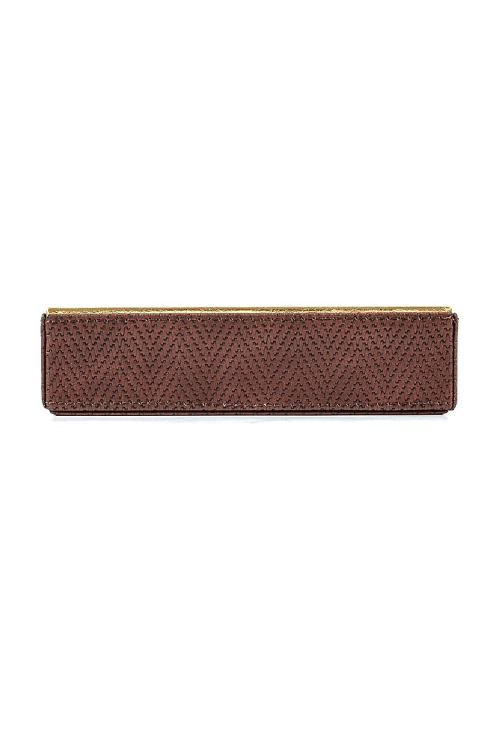Brown Leather Towel Tray by ICHKAN at Pernia's Pop Up Shop