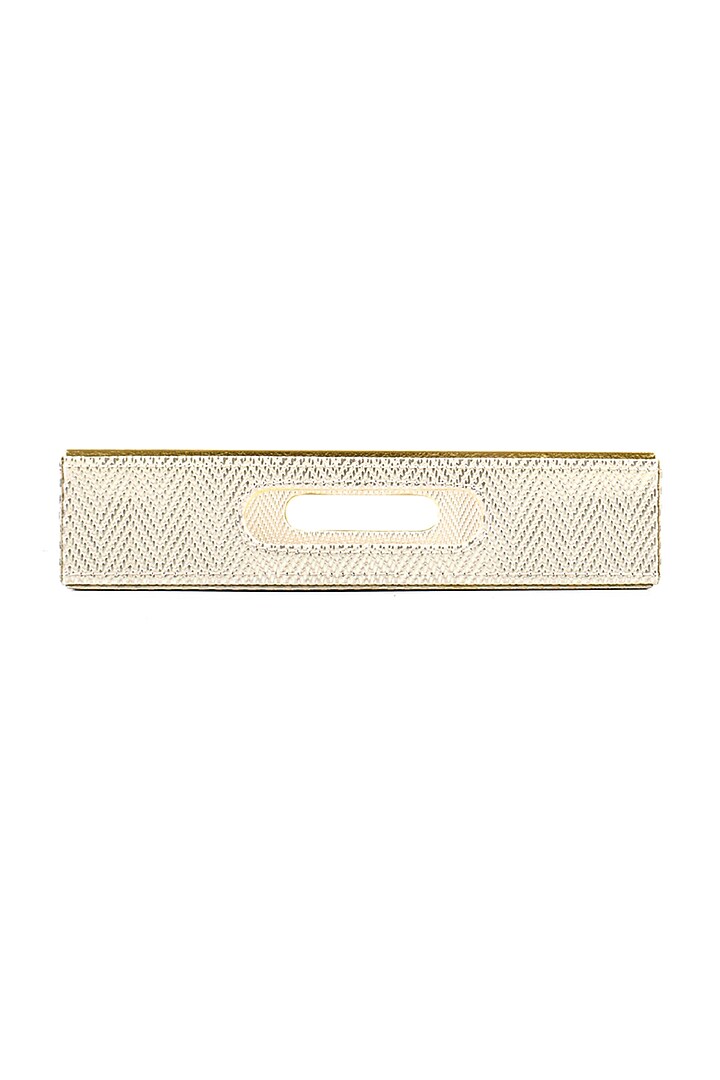 White Vegan Textured Leather Tray (Set of 2) by ICHKAN at Pernia's Pop Up Shop