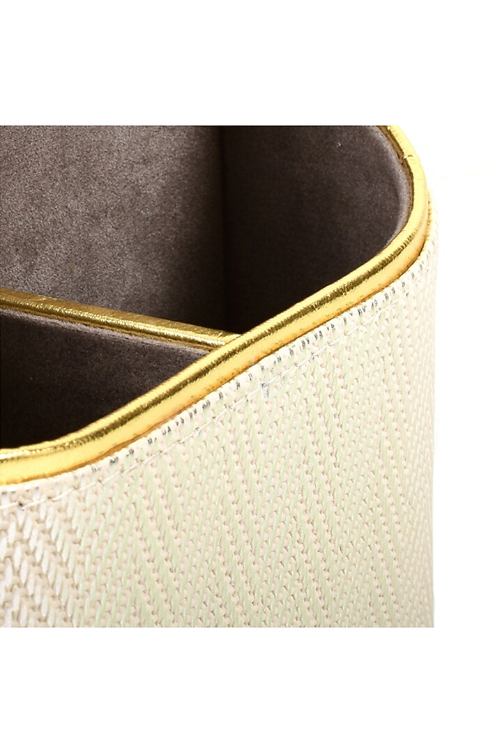 White Vegan Leather Multi-Utility Holder by ICHKAN at Pernia's Pop Up Shop