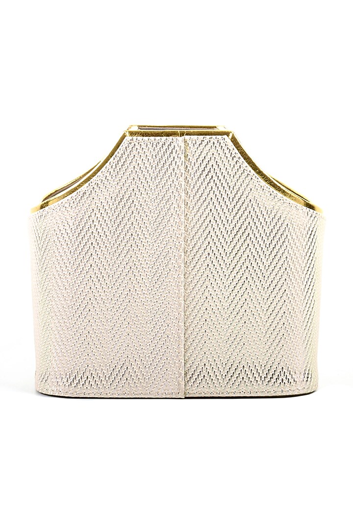White Vegan Leather Multi-Utility Holder by ICHKAN at Pernia's Pop Up Shop
