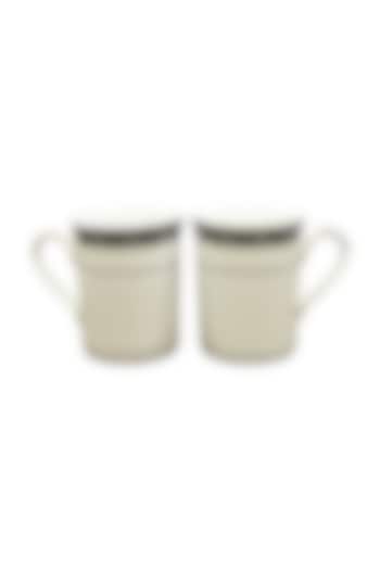 Grey Mariella Porcelain Mug Set by ICHKAN