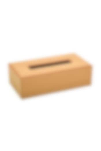 Camel Leatherette & MDF Tissue Box by ICHKAN at Pernia's Pop Up Shop