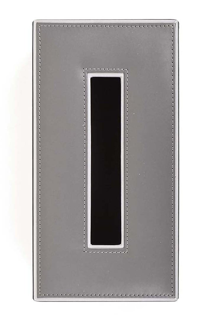 Grey Leatherette & MDF Tissue Box by ICHKAN at Pernia's Pop Up Shop