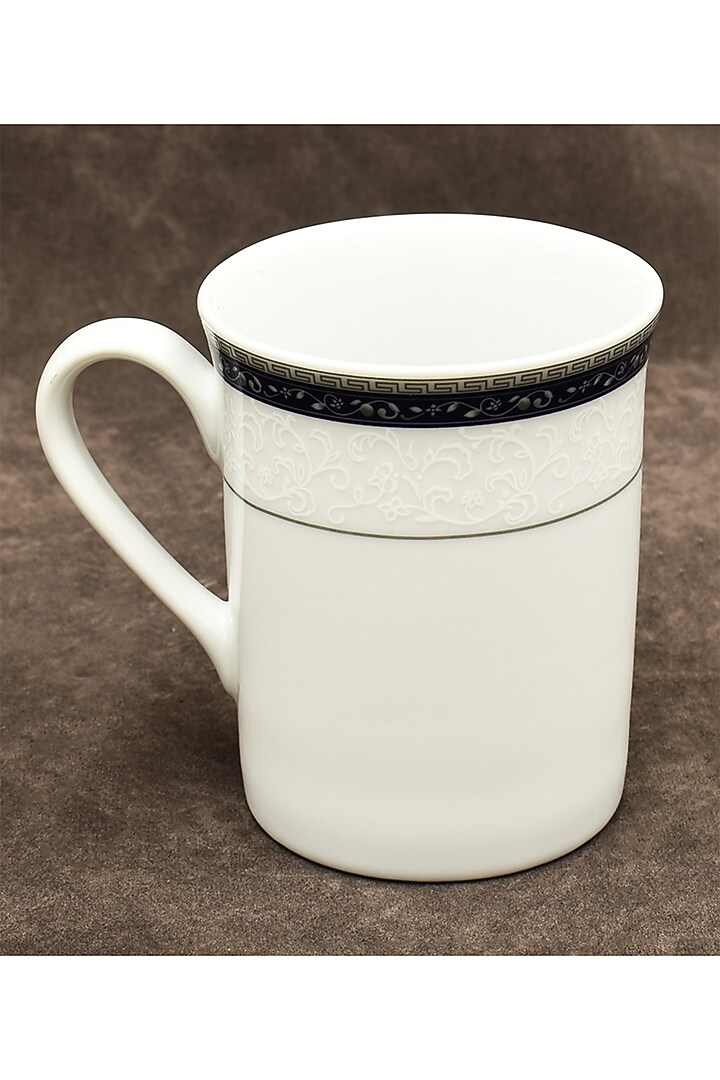 Blue Porcelain Mug Set (Set of 6) by ICHKAN at Pernia's Pop Up Shop