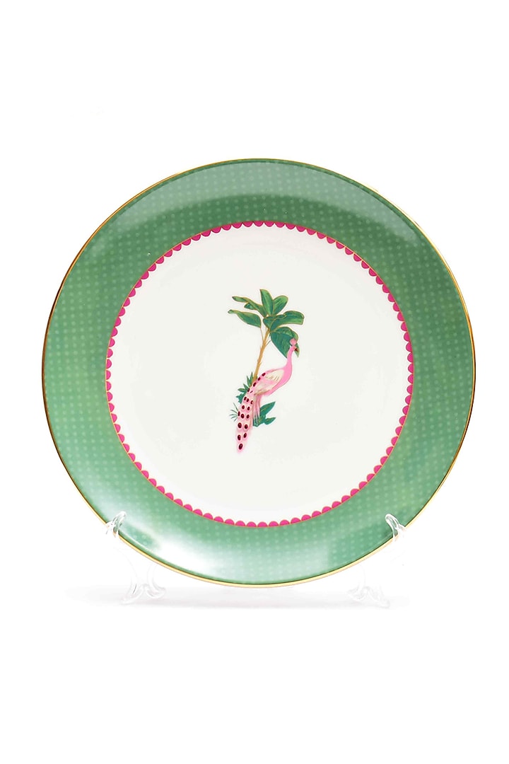 Green Porcelain Dinner Set (Set of 21) by ICHKAN at Pernia's Pop Up Shop