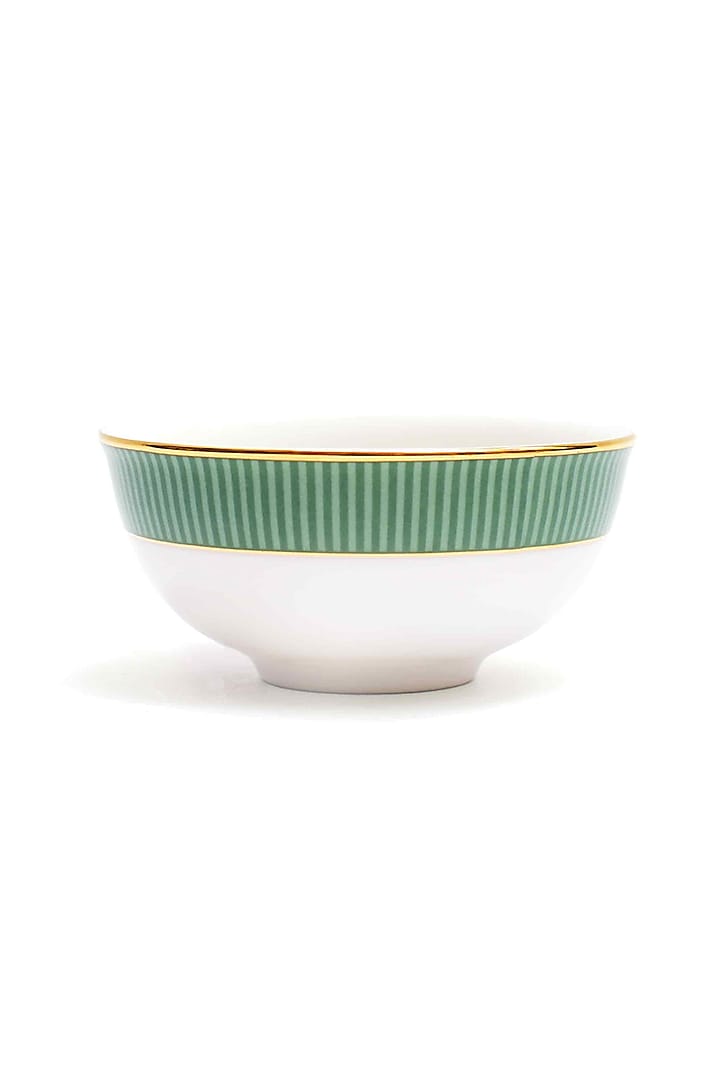 Green Porcelain Dinner Set (Set of 21) by ICHKAN at Pernia's Pop Up Shop