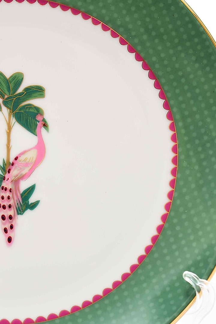 Green Porcelain Dinner Set (Set of 21) by ICHKAN at Pernia's Pop Up Shop