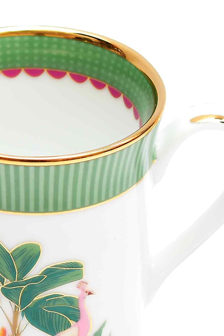Green Porcelain Mug (Set of 2) by ICHKAN at Pernia's Pop Up Shop