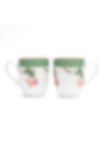 Green Porcelain Mug (Set of 2) by ICHKAN at Pernia's Pop Up Shop