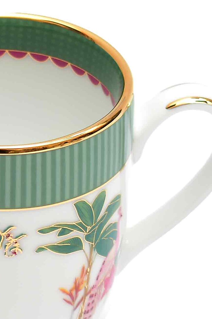 Green Porcelain Mug (Set of 2) by ICHKAN at Pernia's Pop Up Shop