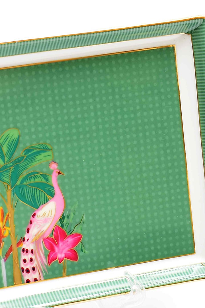 Green Porcelain Tray by ICHKAN at Pernia's Pop Up Shop