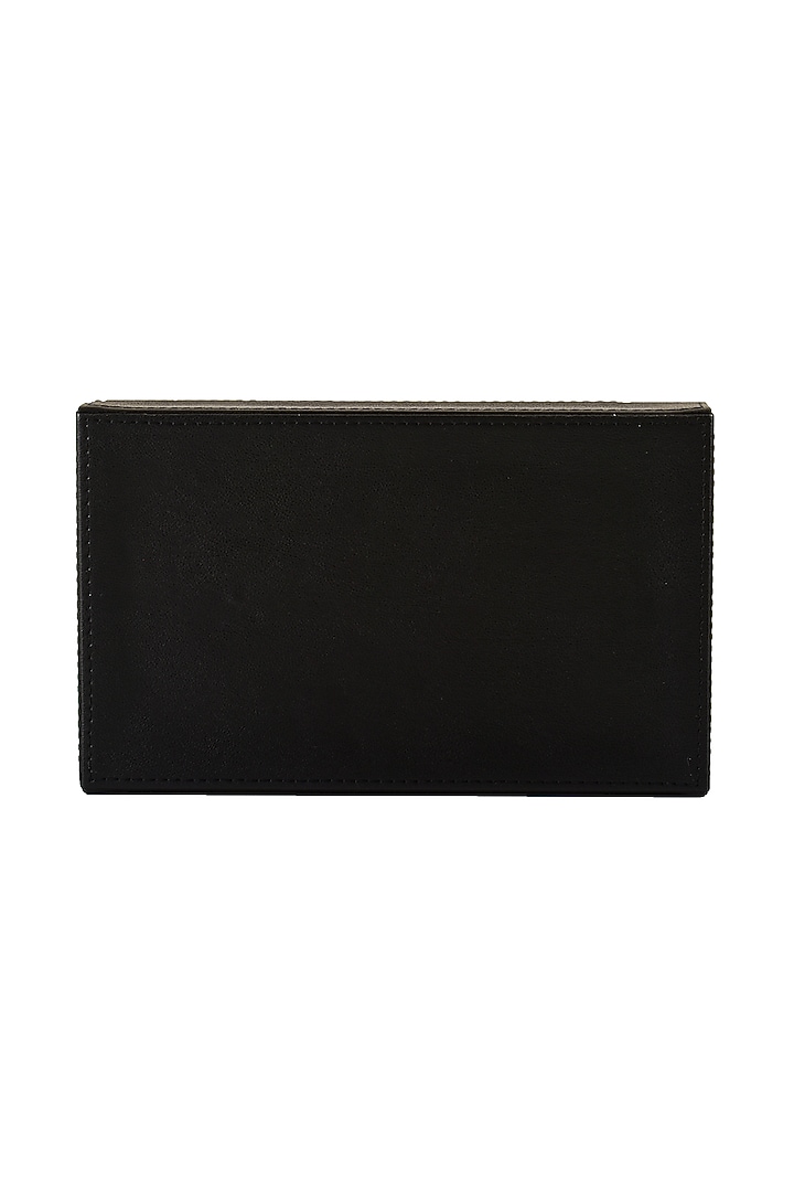 Black Leatherette Handcrafted Tray by ICHKAN at Pernia's Pop Up Shop