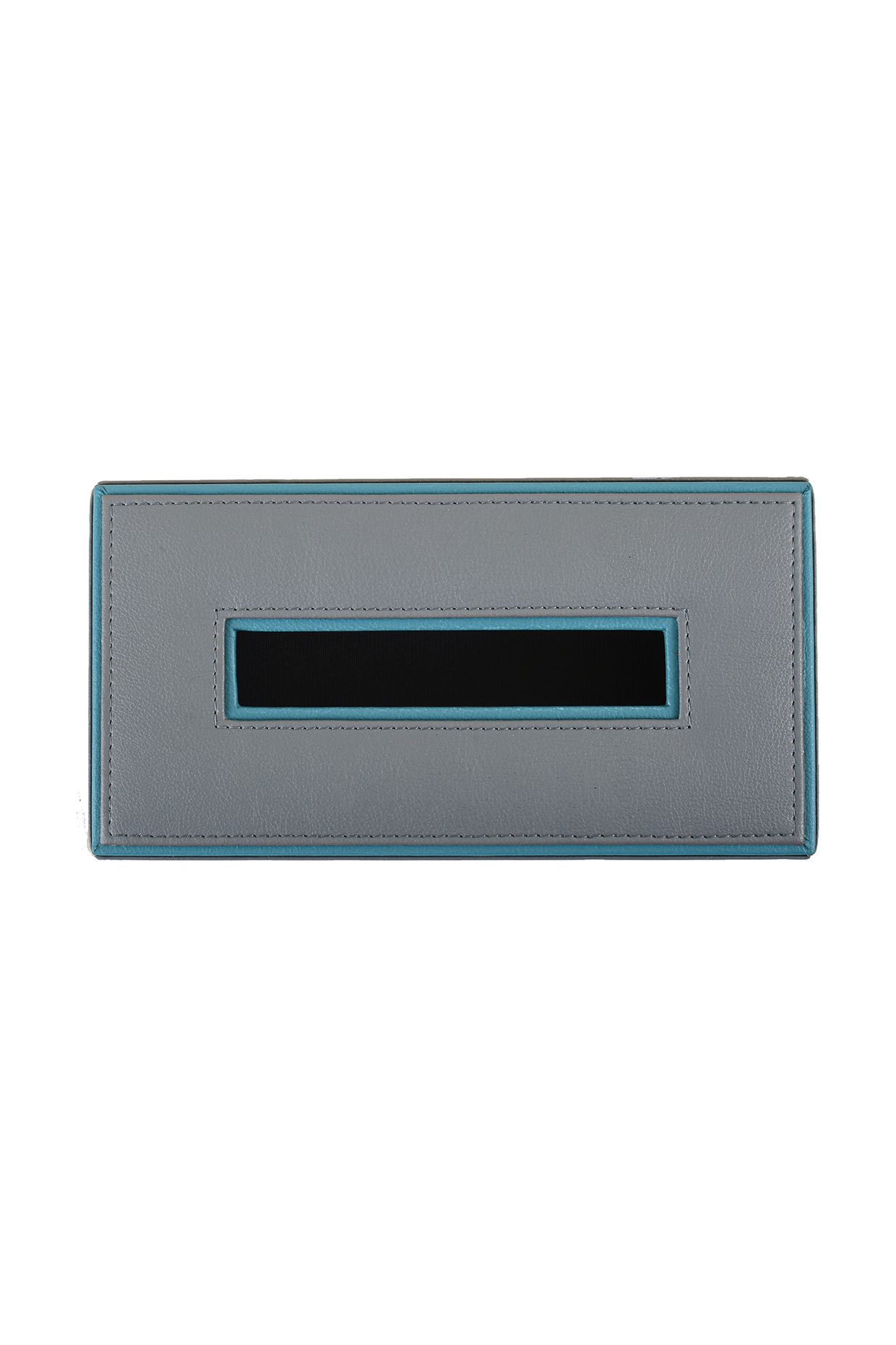 Grey Leatherette Rectangular Tissue Box by ICHKAN at Pernia's Pop Up Shop