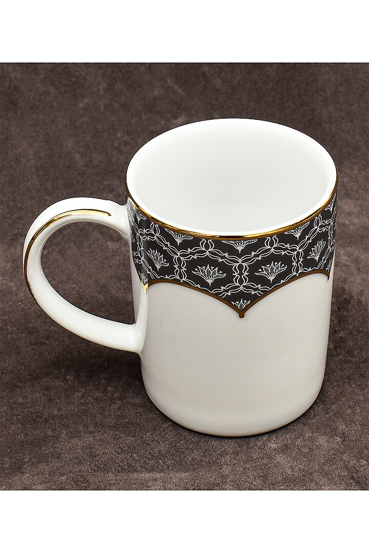 White & Grey Porcelain Mug Set by ICHKAN at Pernia's Pop Up Shop
