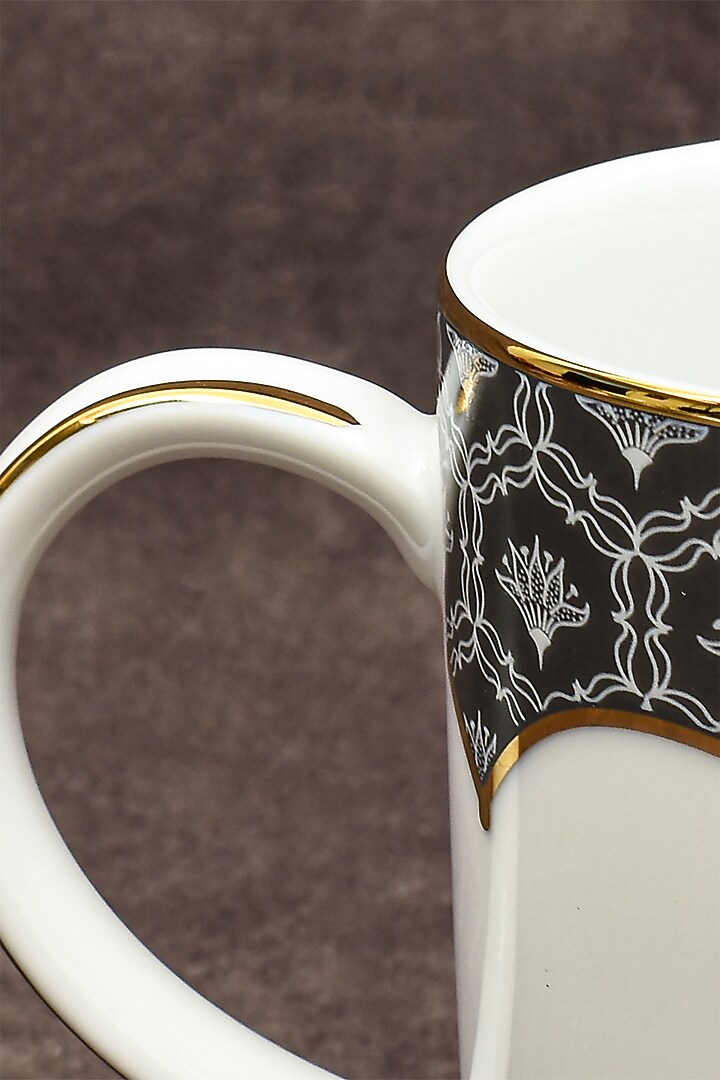 White & Grey Porcelain Mug Set by ICHKAN at Pernia's Pop Up Shop