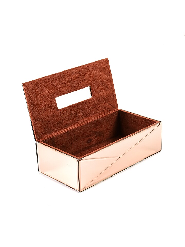 Rose Gold Mirror Tissue Box by ICHKAN at Pernia's Pop Up Shop