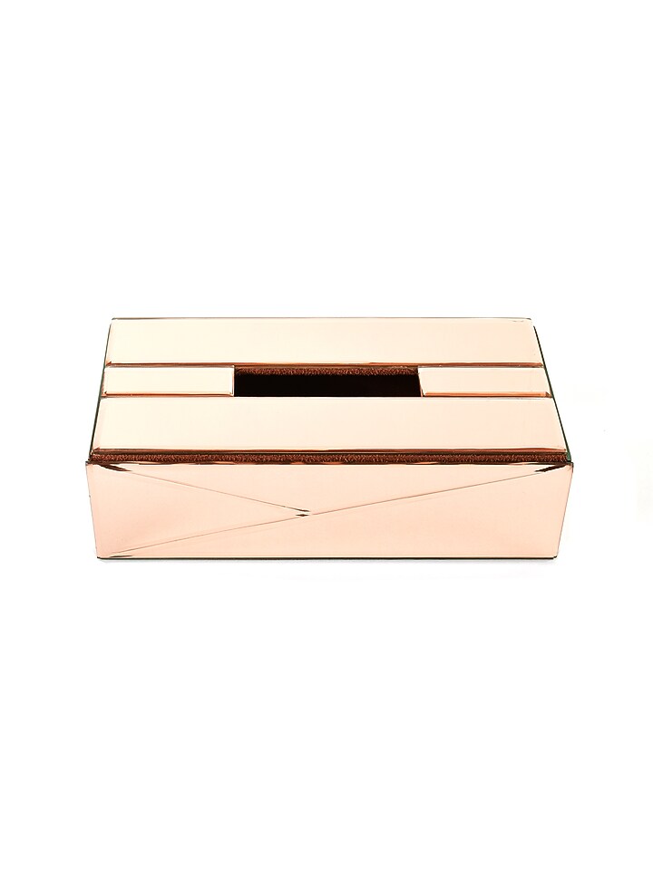 Rose Gold Mirror Tissue Box by ICHKAN at Pernia's Pop Up Shop