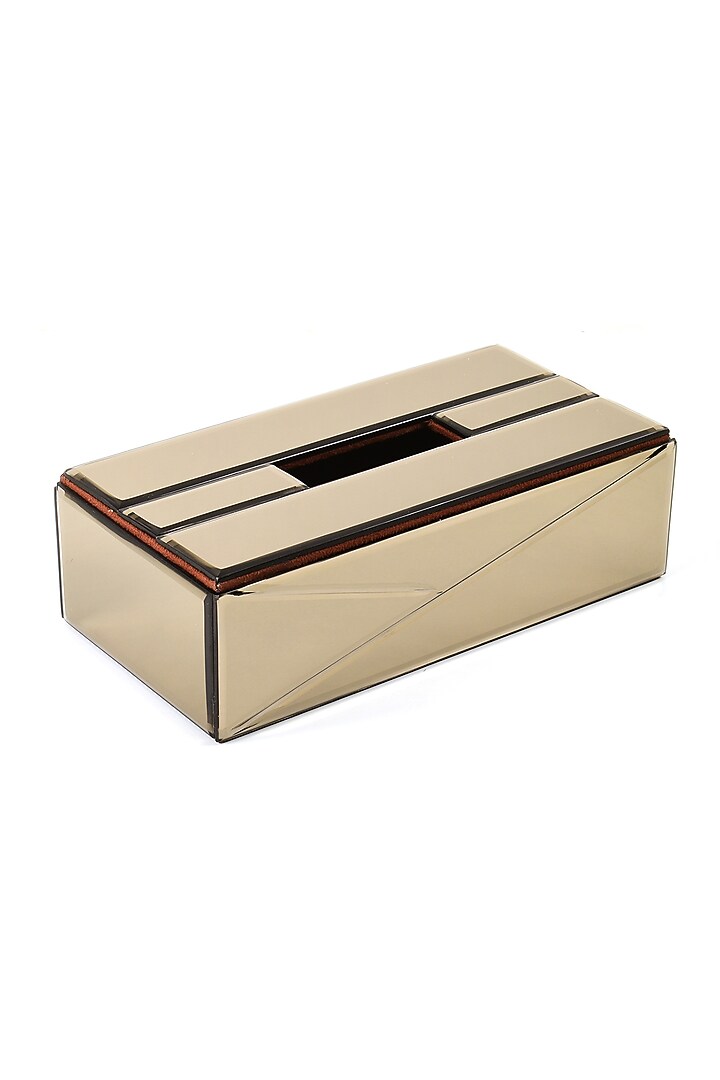 Brown Mirror Tissue Box by ICHKAN at Pernia's Pop Up Shop