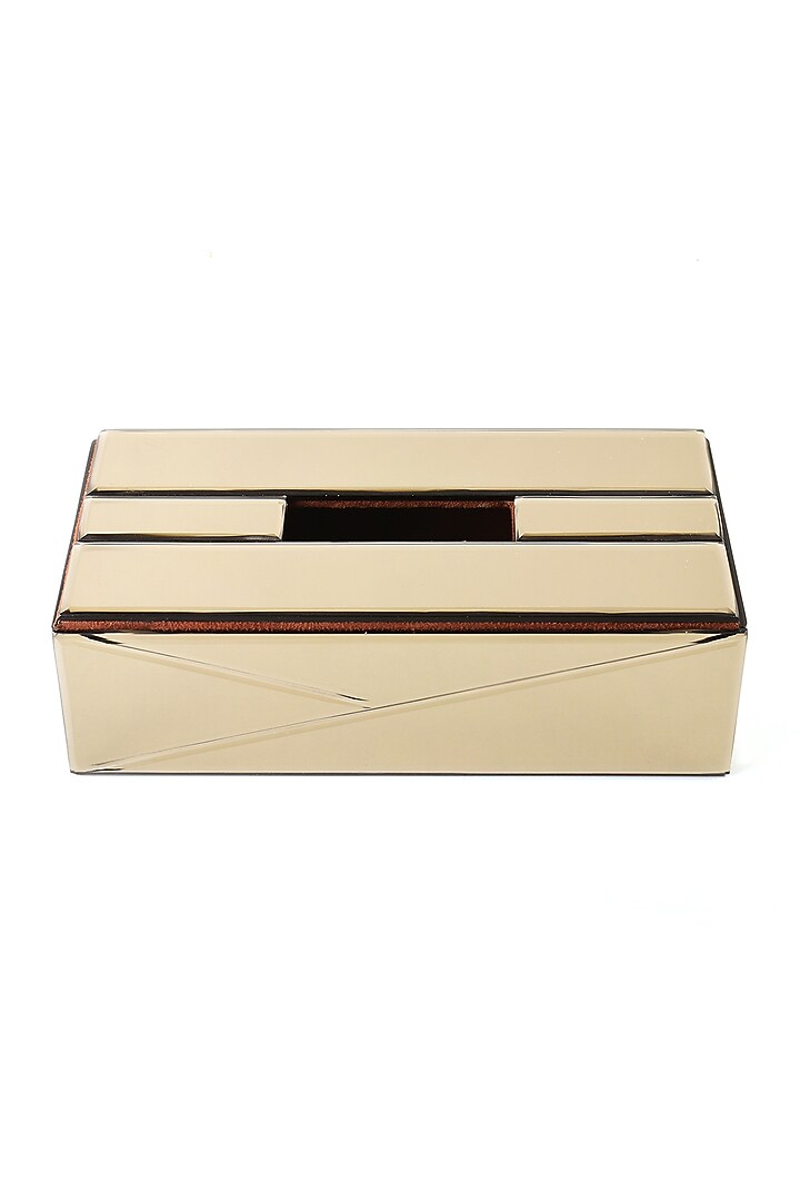 Brown Mirror Tissue Box by ICHKAN at Pernia's Pop Up Shop