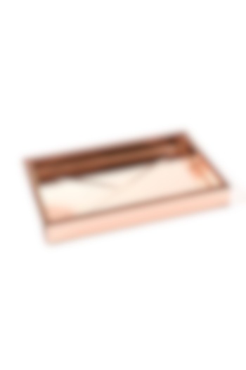 Rose Gold Mirror Towel Tray by ICHKAN