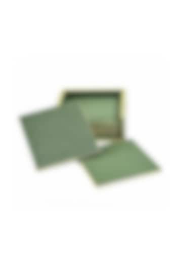 Olive Green Serpentine Coasters (Set of 6) by ICHKAN at Pernia's Pop Up Shop