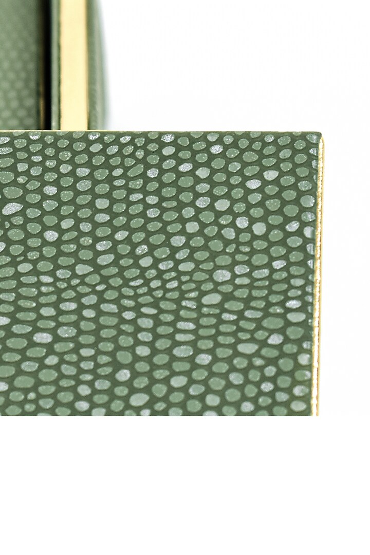 Olive Green Serpentine Coasters (Set of 6) by ICHKAN at Pernia's Pop Up Shop