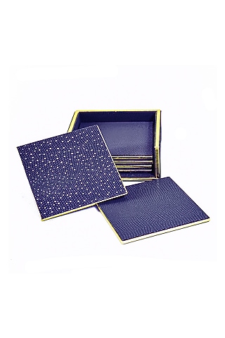 Blue Serpentine Coasters  (Set of 6) by ICHKAN