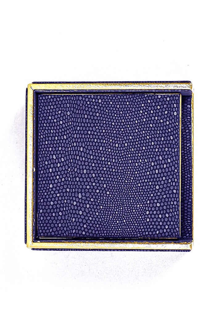Blue Serpentine Coasters (Set of 6) by ICHKAN at Pernia's Pop Up Shop
