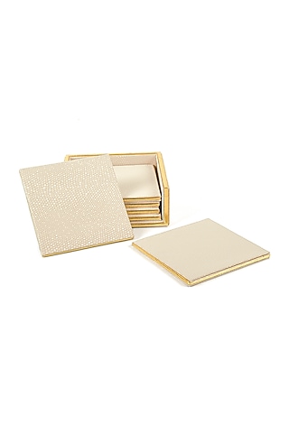 Ivory Serpentine Coasters  (Set of 6) by ICHKAN