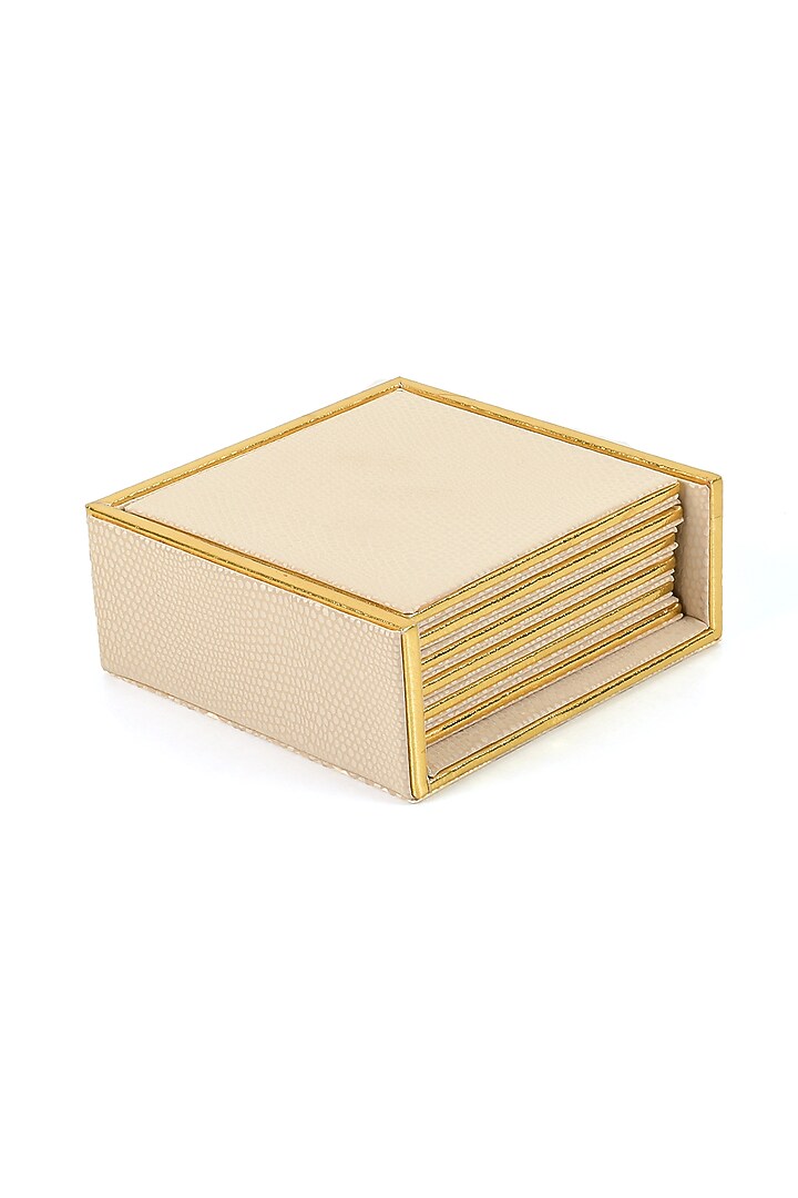 Ivory Serpentine Coasters (Set of 6) by ICHKAN at Pernia's Pop Up Shop