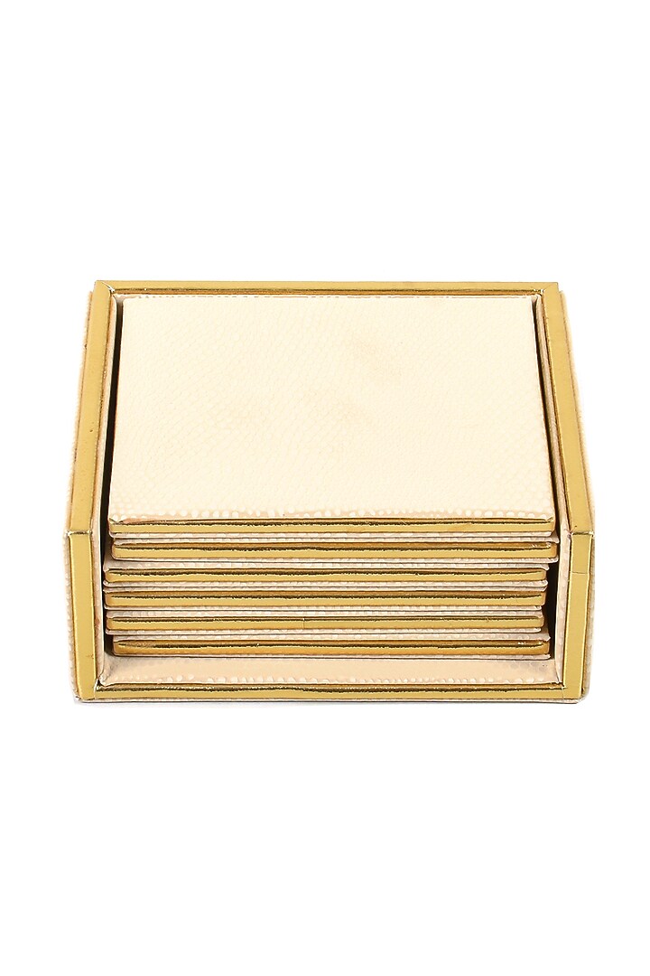 Ivory Serpentine Coasters (Set of 6) by ICHKAN at Pernia's Pop Up Shop